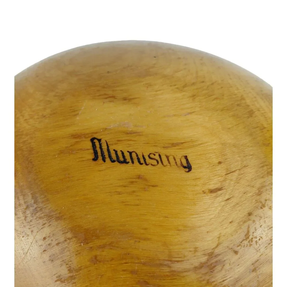 Munising Maple Primative Wood Bowl 9.25 X 8.25